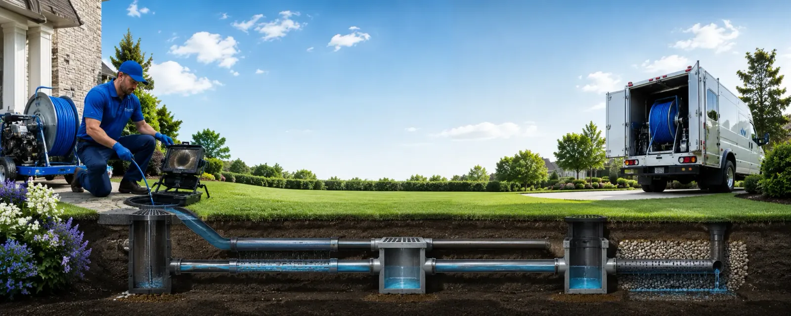 Outdoor drain cleaning information for Belmont, OH